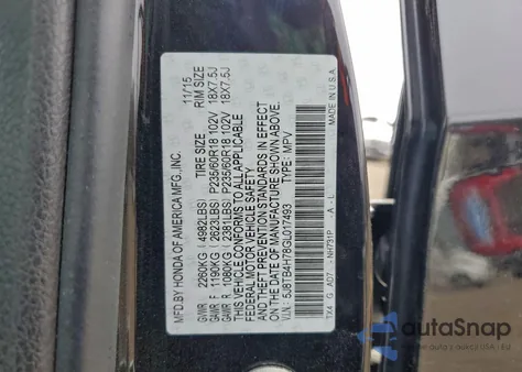 2016 Acura Rdx Advance z USA, uszkodzony, nr VIN 5J8TB4H78GL017493